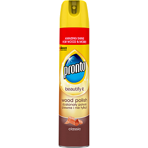 Pronto Wood Classic, dust spray protects wood, polish, 250 ml