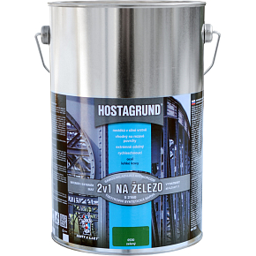 Hostagrund 2v1 S2160 primer and top coat for metal, 0530 green, 4 l