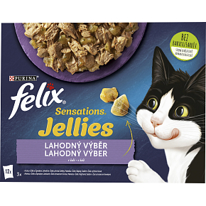Felix Sensations pouches for cats delicious selection in jelly, 12× 85 g