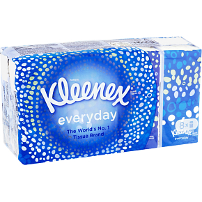 Kleenex 2-ply paper handkerchiefs Everyday, 8× 9 pcs