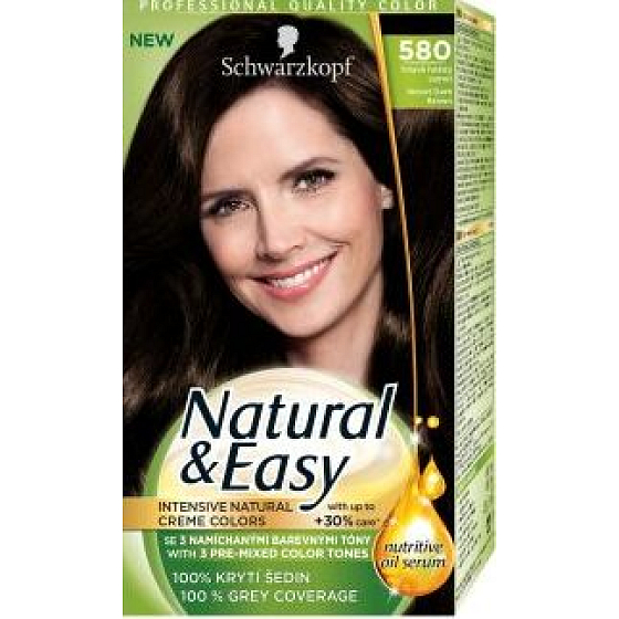 Schwarzkopf Natural & Easy hair color 580 Dark brown velvet