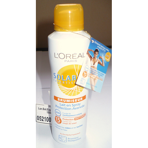 Loreal Paris Solar Expertise SPF15 sunscreen 150 ml spray