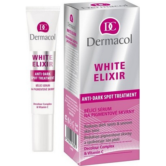 Dermacol White Elixir Anti-dark Spot Whitening Serum for Pigment Spots 15 ml