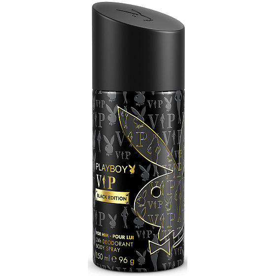Playboy Vip Black Edition for Him deodorant spray for men 150 ml