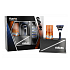 Gillette Fusion ProGlide Manual movement + spare head 3 pieces + Moisturizing gel 75 ml and stand for movement and gel, cosmetic set for men