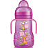 I have a Trainer drinking training bottle with a soft spout and handles, various designs and colors, 4+ months, 220 ml.