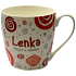 Nekupto Twister mug named Lenka red 0.4 liter