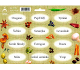 Arch Spice stickers Jute color print Oregano - pure types of spices