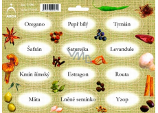 Arch Spice stickers Jute color print Oregano - pure types of spices