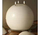 Lima Rustik candle white ball 3 wicks burning time approx. 90 hours 190 mm