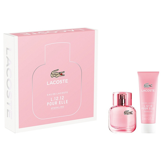 Lacoste Eau De Lacoste L.12.12 Pour Elle Sparkling Eau de Toilette for Women 30 ml + shower gel 50 ml, gift set