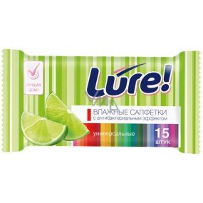 Lure Wet Wipes Antibacterial universal wet wipes15 pieces