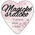 Albi Pendant heart plaque Magic heart 9 cm × 10 cm