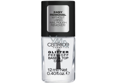 Catrice Dazzle Bomb odlupovací podkladový a krycí lak Glitter C01 Transparent 12 ml