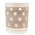 Candlestick ceramic gray-white stars 9 cm