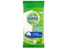 Dettol Green apple antibacterial wipes on surfaces of 36 pieces