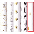 Zöwie Gift wrapping paper 70 x 150 cm Christmas Luxury White Christmas natural golden trees