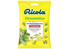 Ricola Zitronenmelisse - Lemon balm Swiss herbal candies without sugar with vitamin C from 13 herbs 75 g