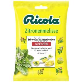 Ricola Zitronenmelisse - Lemon balm Swiss herbal candies without sugar with vitamin C from 13 herbs 75 g