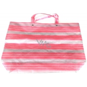 Plastic Nova Shopping bag PVC striped, large 42 x 55 cm 20 kg