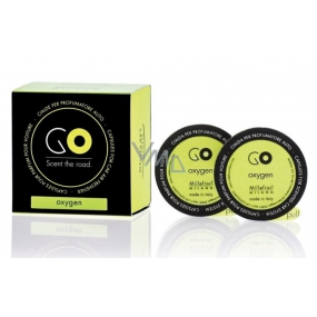 Millefiori Milano Go Oxygen car fragrance refill, smells up to 2 months 2 x 13 g