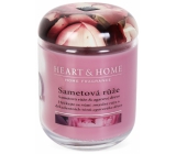 Heart & Home Velvet rose Soy scented candle medium burns up to 30 hours 115 g