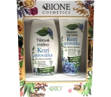 Bione Cosmetics Goat whey body milk for sensitive skin 500 ml + hand balm 205 ml, cosmetic set