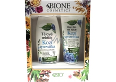 Bione Cosmetics Goat whey body milk for sensitive skin 500 ml + hand balm 205 ml, cosmetic set