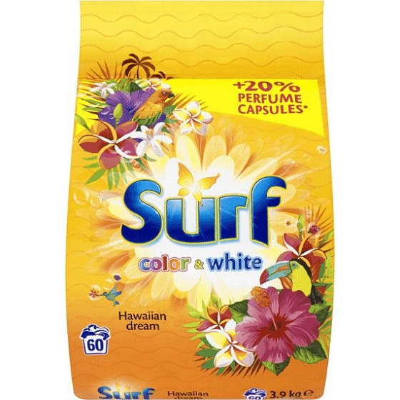 Surf Color & White Hawaiian Dream washing powder for colored and white laundry 60 doses of 3.9 kg