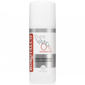 Borotalco Pure aluminum salt free deodorant stick unisex 40 ml