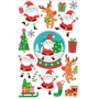 Stickers and Coloring Christmas Santa 14 x 23 cm