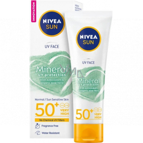 Nivea Sun Mineral UV Protection OF 50+ sunscreen with mineral filters 50 ml