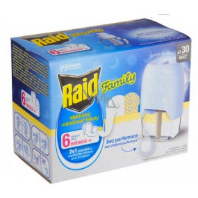 Raid Family electric vaporizer with liquid mosquito repellent 30 nights 21 ml