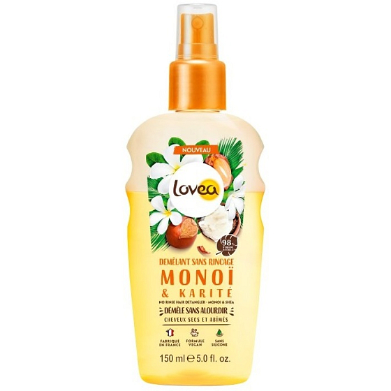 Lovea Monoi non-rinsing spray for dry hair for easy combing 150 ml