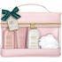 Baylis & Harding Jojoba, Vanilla & Almond oil washing gel 300 ml + shower cream 300 ml + body lotion 200 ml + washing sponge + cosmetic bag + toiletry bag, cosmetic set for women