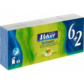 Velvet Balsam hygienic handkerchiefs 4 layers 8 x 10 pieces
