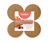 Bolsius Aromatic 2.0 Apple Cinammon - Pečené jablko a skořice maxi vonné čajové svíčky 8 kusů, doba hoření 8 hodin