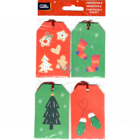 Albi Name tag for gift Traditional Christmas 12 pieces