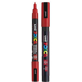 Posca Universal acrylic marker 0,9 - 1,3 mm Red PC-3M