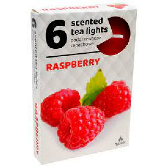Tea Lights Raspberry scented tea lights 6 pieces