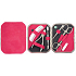 Dup Manicure Eleonora leather 6 piece set raspberry with suede look 230401-599