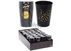 Emocio Drink glasses black 75 x 95 mm, 4 x 300 ml