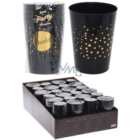 Emocio Drink glasses black 75 x 95 mm, 4 x 300 ml