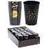 Emocio Drink glasses black 75 x 95 mm, 4 x 300 ml