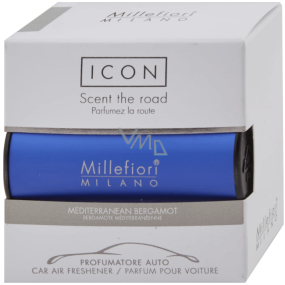 Millefiori Milano Icon Mediterranean Bergamot car fragrance Classic scent for up to 2 months 47 g