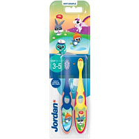 Jordan Step by Step children's toothbrush, aged 3-5 years, 2 pcs