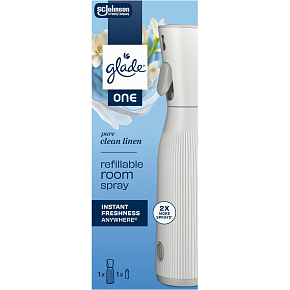 Glade ONE osvěžovač vzduchu + náplň Pure Clean Linen 10ml