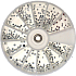Professional Nail decorations rhinestones silver 1 package