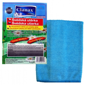 Clanax Swedish Microfiber Cloth 40 cm x 35 cm 310 g 1 piece