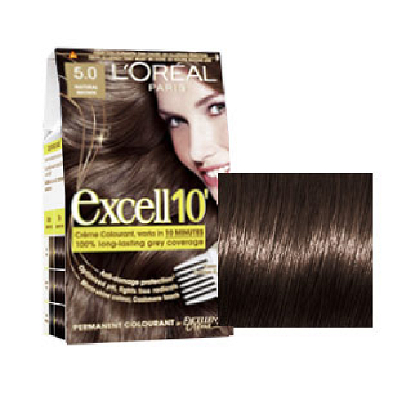 Loreal Excell 10 hair color shade 5,0 light brown